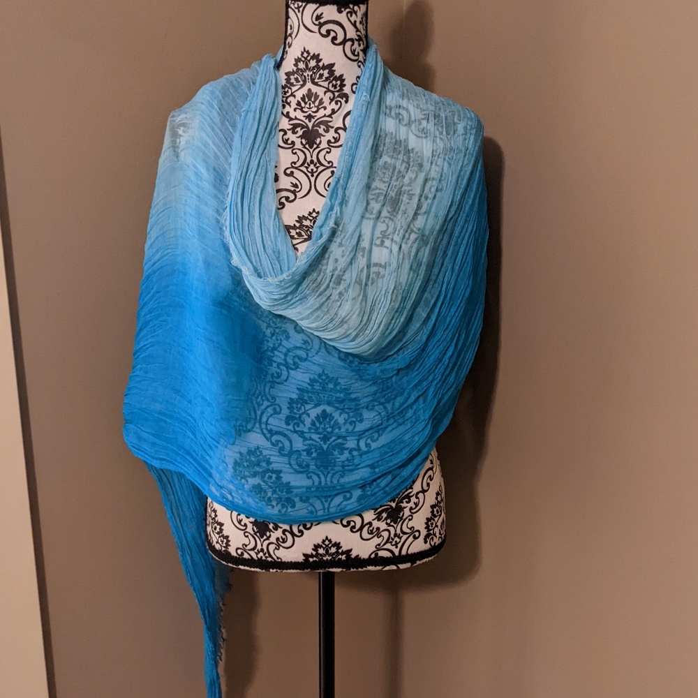 Blue Ombre Scarf